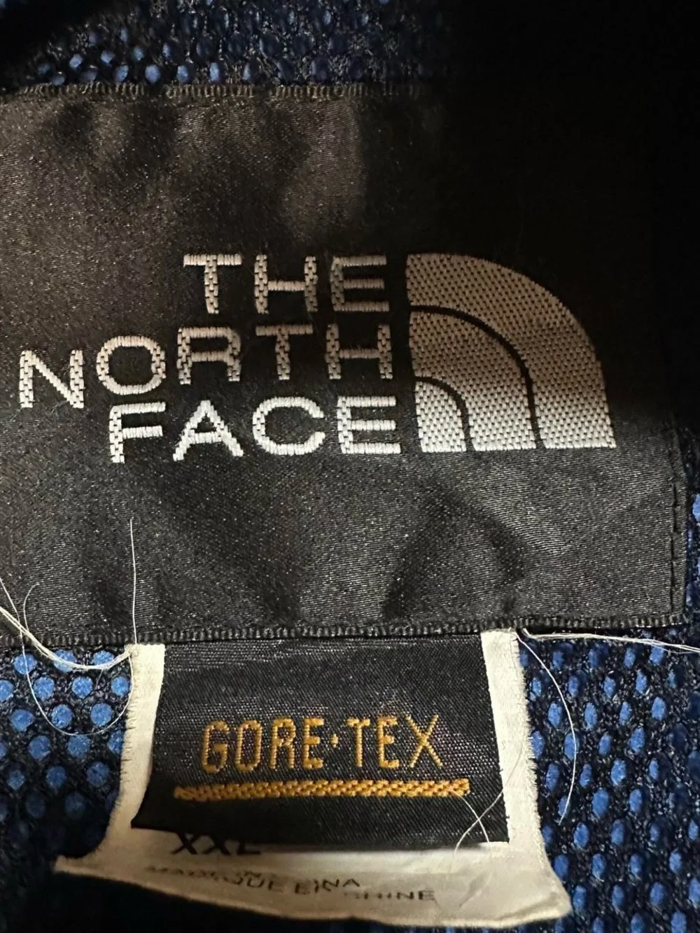 The North Face Men’s Vintage Blue Gore-Tex Windbreaker Jacket Size XXL‎